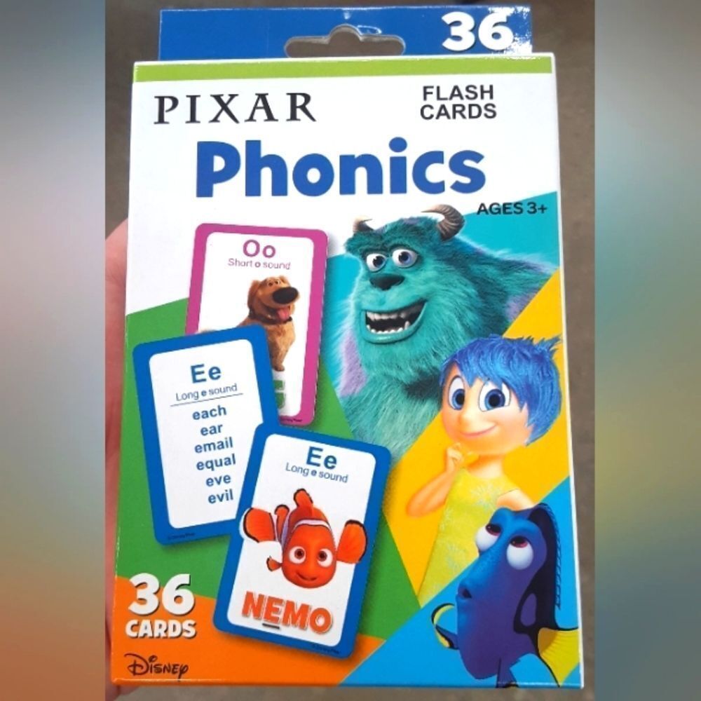 New Pixar Phonics Flashcards